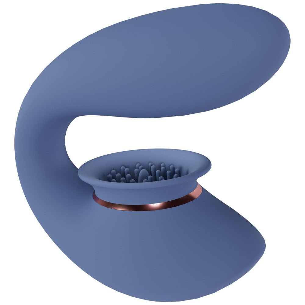 Twitch 2 - Blue/Grey USB Rechargeable Suction Vibrator